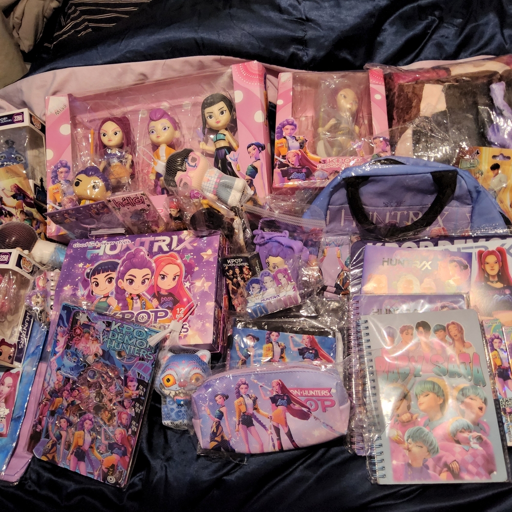Colorful K-Pop Merchandise Collection
